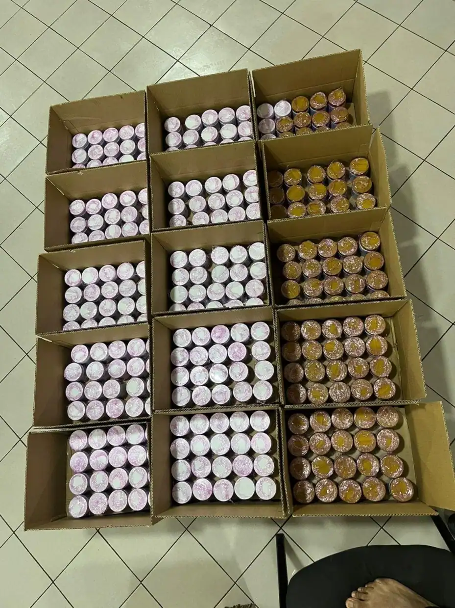 Packed cartons ready for export and international shipping